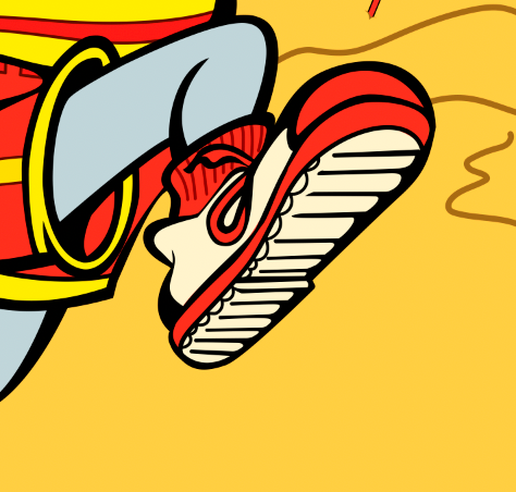 Chuck E Cheese Beach Surfer Print