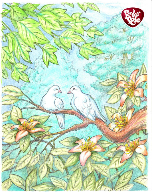 Leaves of Peace: A Nature-Inspired Coloring Book for Relaxation and Creativity (84 Hand-Drawn Illustrations)