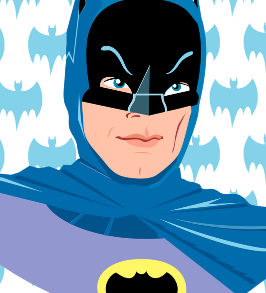 Adam West Autographed Original print