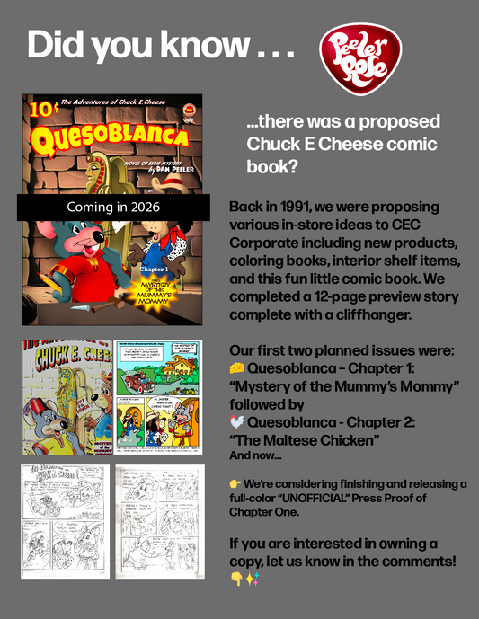Unofficial 11x14 Chuck E. Comic Cover Poster