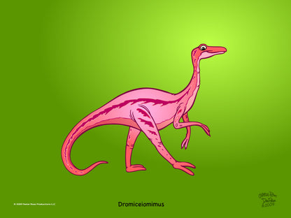 Original Peeler-Rose Cartoon Dinosaur Sticker Sheet – 9 Unique Dinosaurs!