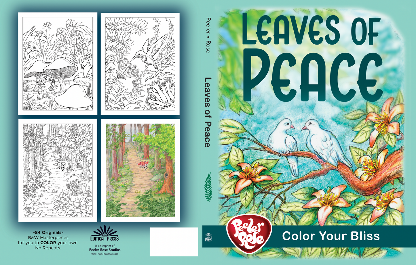 Peeler-Rose Peace of Leaves Coloring Book