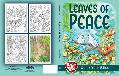 Peeler-Rose Peace of Leaves Coloring Book