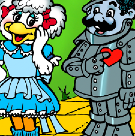 Peeler-Rose Wizard Of Oz Print