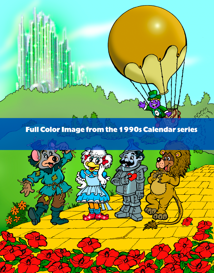 Peeler-Rose Wizard Of Oz Print