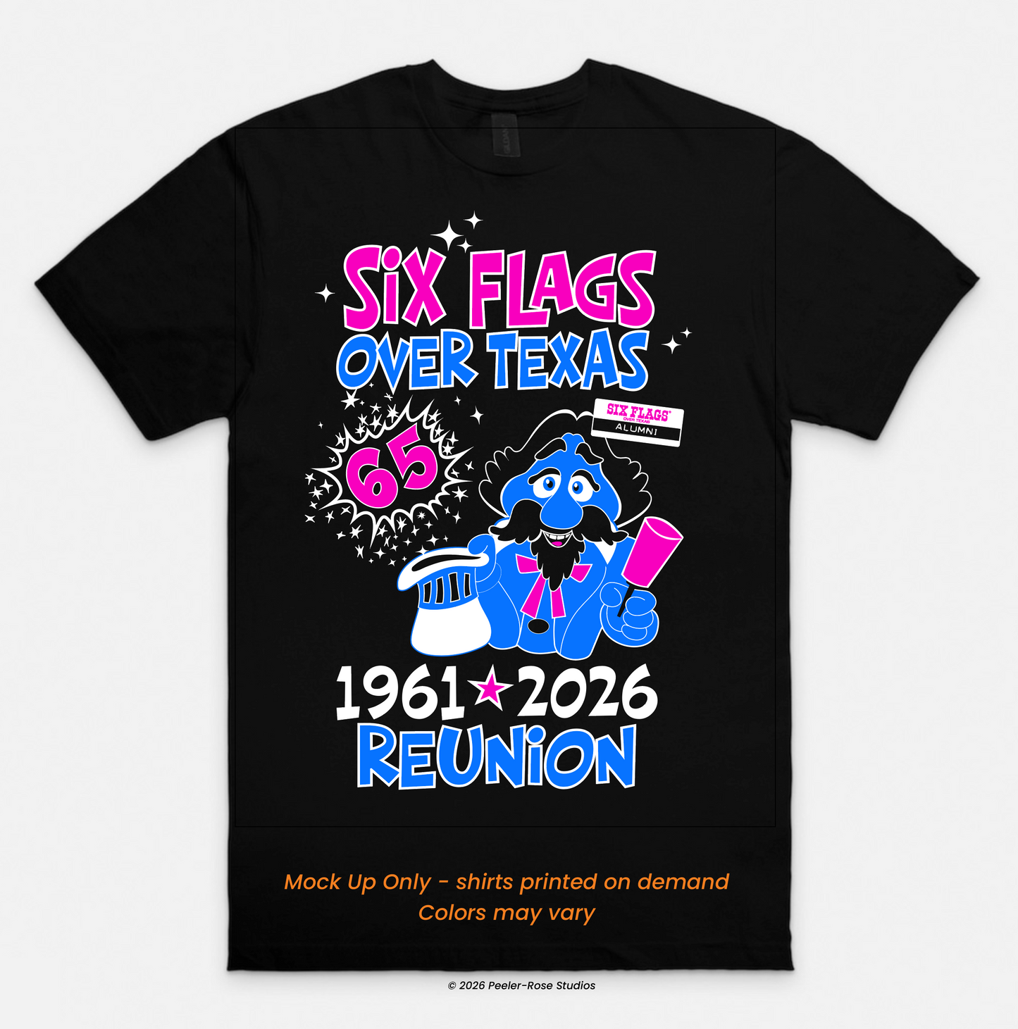 Six Flags 2026 Reunion Event shirt