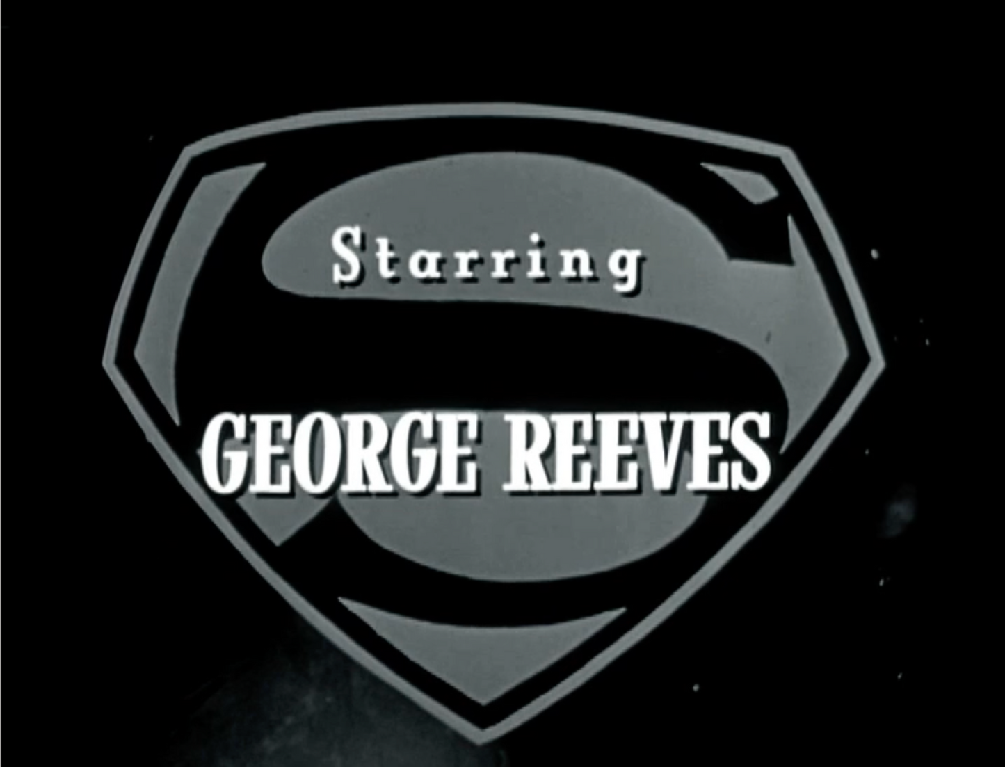 1950s George Reeves T-shirt TV Credits Insignia